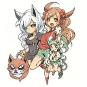 titi angie and evil tattoo design idea