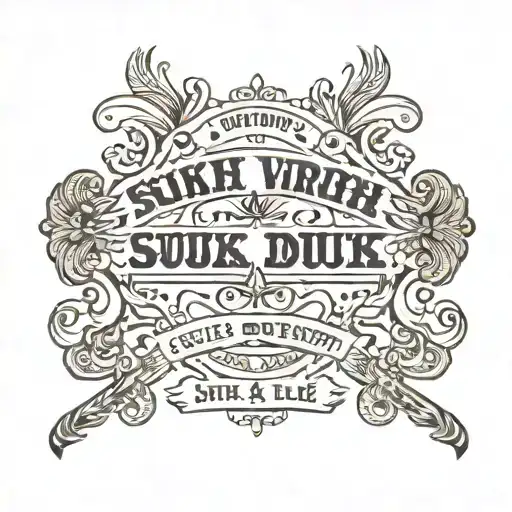 wording written over Sukh vele Shukrana dukh vele Ardaas tattoo design idea