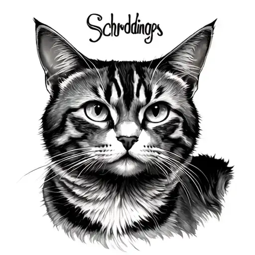 Schrodingers Cat tattoo design idea