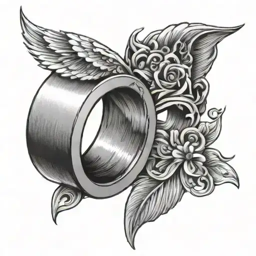 Couple Ring tattoo design idea