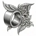Couple Ring tattoo design idea