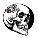 Skull Simon Ghost Riley tattoo design idea
