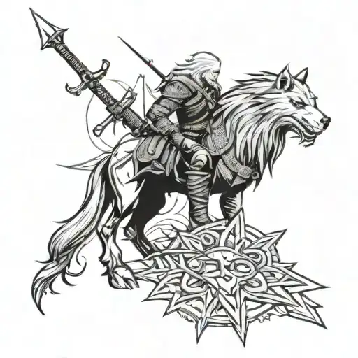 the Witcher 3 tattoo design idea