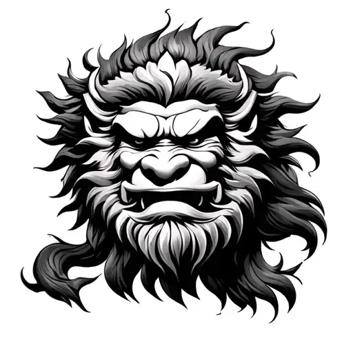 Narasimha tattoo design idea