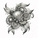 Nucleus tattoo design idea