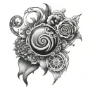 Nucleus tattoo design idea