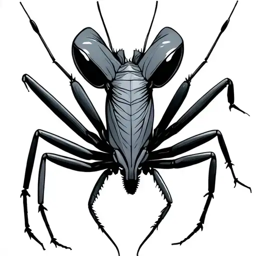 Mantis tattoo design idea