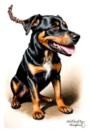 Hell Hound Dog tattoo design idea