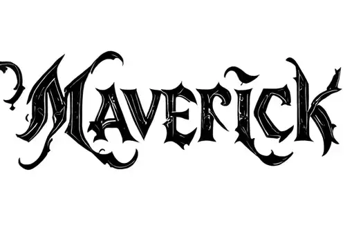 "Maverick" tattoo design idea
