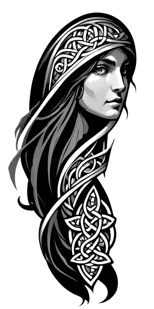 Irish Celtic sleve tattoo tattoo design idea