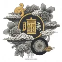 "Work hard, dream big, become rich. Success is the only option. I will be a billionaire. The sky's the limit. A dollar s tattoo design idea