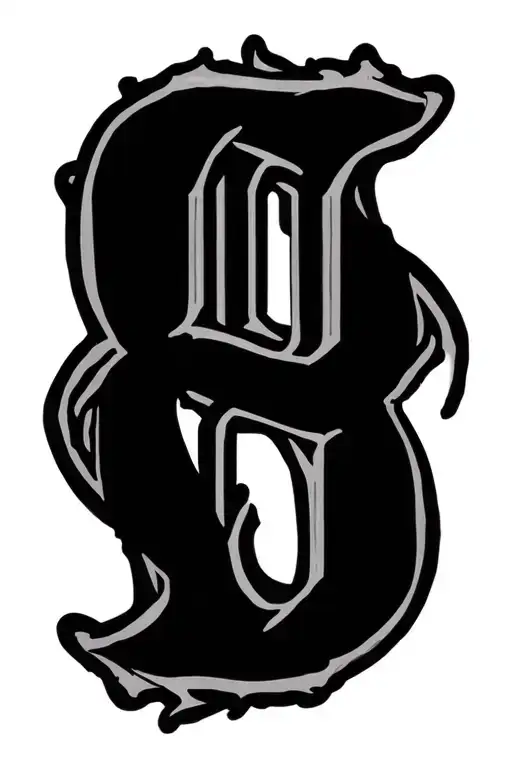 simple old English font all Capital letters "hudson" tattoo design idea