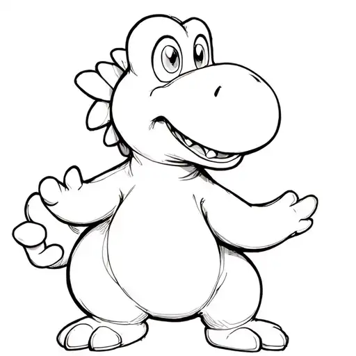 Yoshi tattoo design idea
