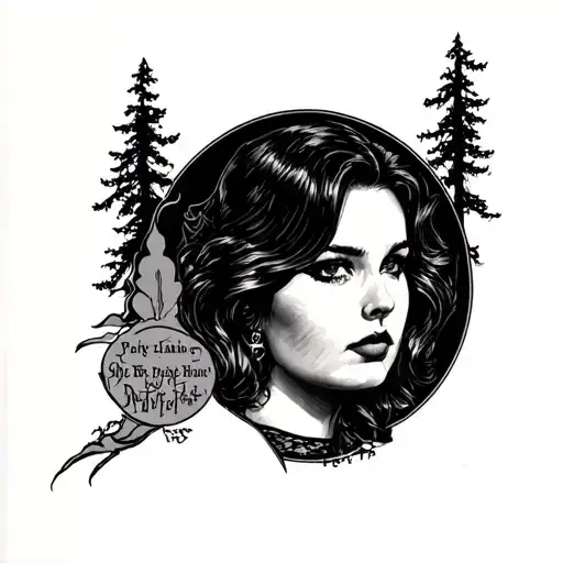 Twin Peaks tattoo design idea