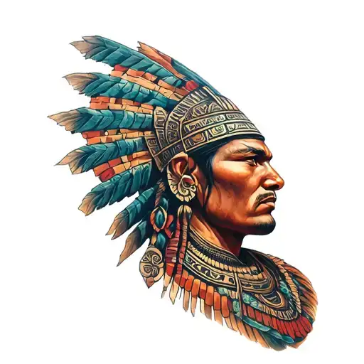 mayan warrior culture warrior tattoo design idea