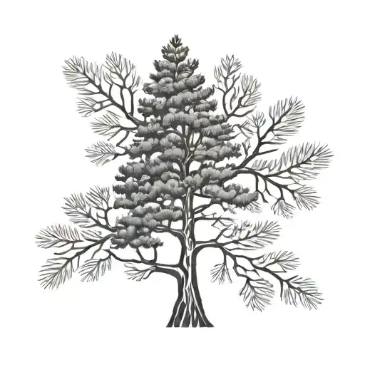 finland pinetree tattoo design idea