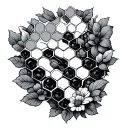 Honeycomb tattoo design idea