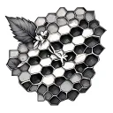 Honeycomb tattoo design idea