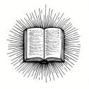 open bible tattoo design idea
