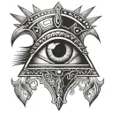 eye of osiris tattoo design idea