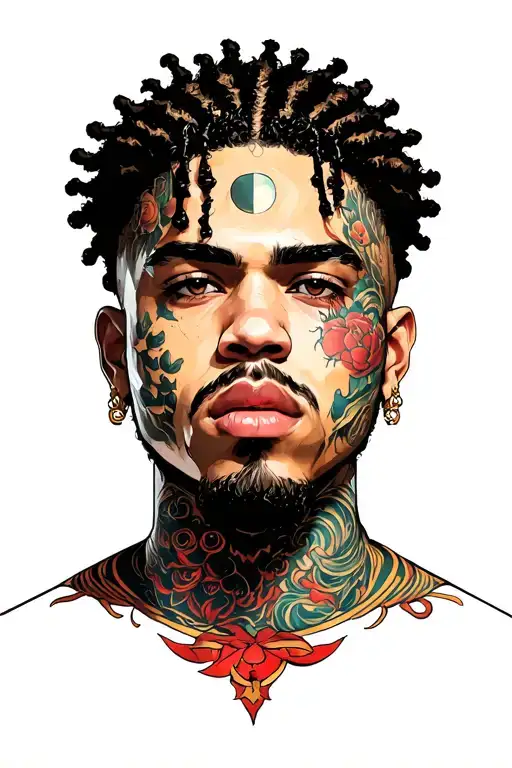 j cole born sinner album cover tattoo design idea