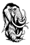 mammoth tattoo design idea