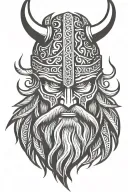 viking berserker head tribal inspired design featuring tattoo design idea