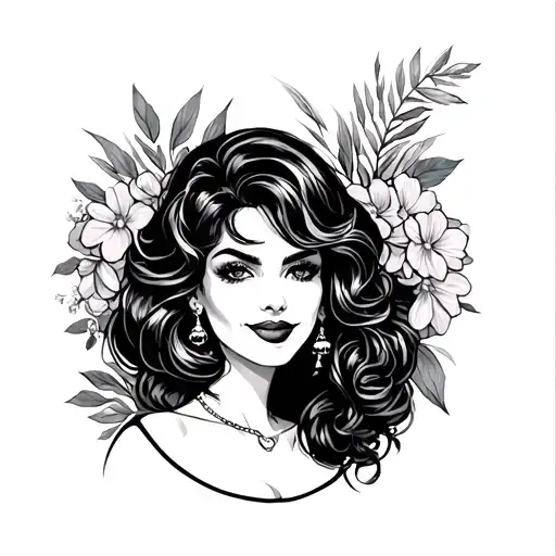 I won't forget the Saleswoman tattoo design idea