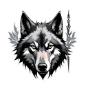 Witcher Wolf tattoo design idea