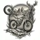 MTB fully tattoo design idea