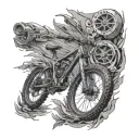 MTB fully tattoo design idea