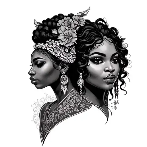 Shango and oshun tattoo design idea