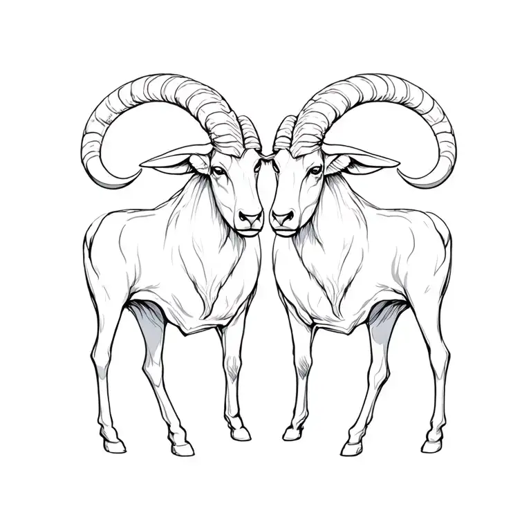 aries and Taurus and libra zodiac sign tattoo design idea