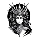 azte warrior princess tattoo design idea