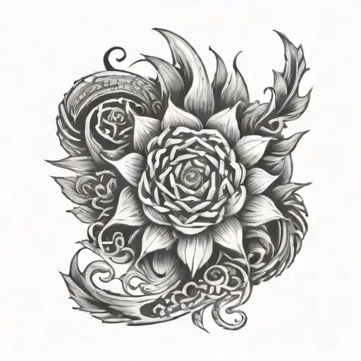 Create an image of cybersiglism tattoo for hand like bracelet tattoo design idea