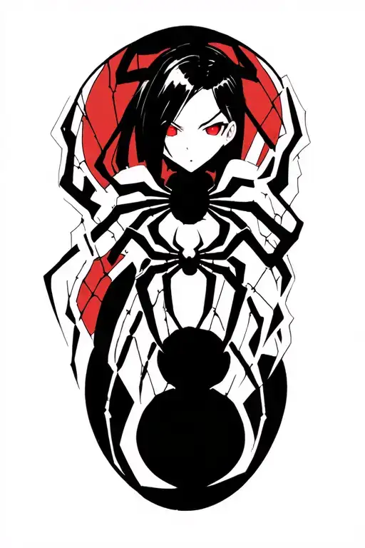 phantom troupe spider tattoo with cybersigilism aspect, number 8 from shizuku and arm tattoo tattoo design idea