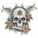 sinner tattoo design idea