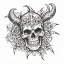 sinner tattoo design idea