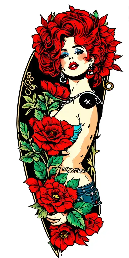 rockabilly tattoo design idea