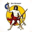 Saint Christopher tattoo design idea