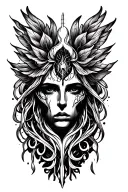 healing power tattoo design idea