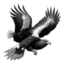 Wedge Tailed Eagle tattoo design idea