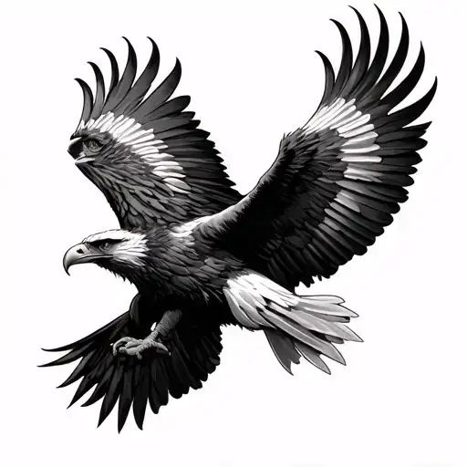 Wedge Tailed Eagle tattoo design idea