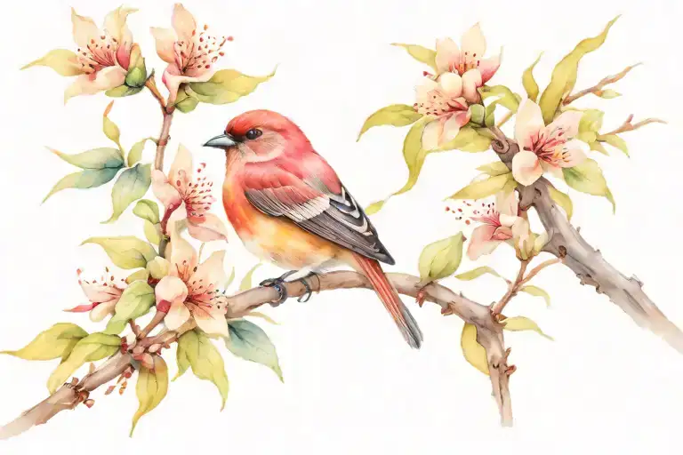 Songbird tattoo design idea