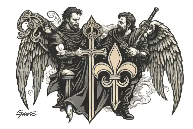New Orleans saints prayer boondock saints tattoo design idea