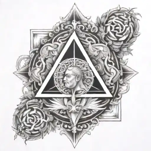 God and vengeance is mine tattoo design idea