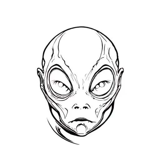 Giger Alien Creepy Baby tattoo design idea