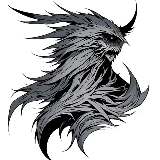 Trapezius tattoo design idea