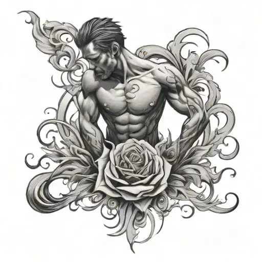 soul leaving the body tattoo design idea