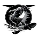 Wakeboard tattoo design idea
